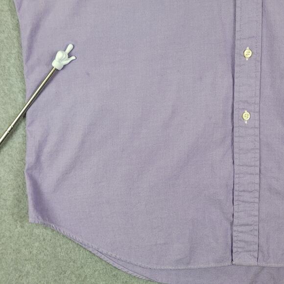 Ralph Lauren Shirt Mens 17 (34-35) Classic Fit Purple Long Sleeve Button Down - Picture 6 of 11